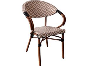 ΠΟΛΥΘΡΟΝΑ BAMBOO LOOK HM5861.03 ΚΑΦΕ-ΛΕΥΚΟ 58.5x58x82Υεκ.