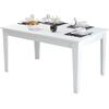 ΤΡΑΠΕΖΙ ΤΡΑΠΕΖΑΡΙΑΣ STANDARD HM9507.06 ΜΕΛΑΜΙΝΗ ΛΕΥΚΗ ΜΕ ΑΠΟΘΗΚ.ΧΩΡΟ 145x88x75Yεκ.