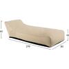 ΠΟΥΦ TANEA HM5807.01 ΜΠΕΖ ΜΕ UV PROTECTION 80x210x45-60 εκ.