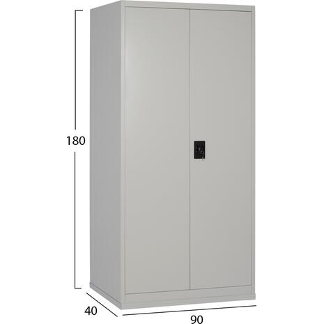 ΝΤΟΥΛΑΠΑ ΜΕΤΑΛΛΙΚΗ CLOD HM5961.11 2ΦΥΛΛΗ ΜΕ ΧΩΡΙΣΜΑ ΑΝΟΙΧΤΟ ΓΚΡΙ 90Χ40Χ180Yεκ.