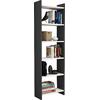 ΒΙΒΛΙΟΘΗΚΗ CLASSIKER HM9226.13 ΜΕΛΑΜΙΝΗΣ ΓΚΡΙ-ΛΕΥΚΟ 48,5x22x160Υεκ.