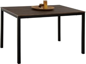 ΤΡΑΠΕΖΙ ΤΡΑΠΕΖΑΡΙΑΣ GOOSE HM9532 MDF ΚΑΡΥΔΙ-ΜΑΥΡΟ ΜΕΤΑΛΛΟ 120X80Χ75Yεκ.