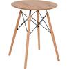 ΤΡΑΠΕΖΙ ΣΤΡΟΓΓΥΛΟ MINIMAL HM0060.04 ΦΥΣΙΚΟ ΧΡΩΜΑ MDF-ΠΟΔΙΑ ΟΞΙΑΣ ΣΕ ΦΥΣΙΚΟ ΧΡΩΜΑ Φ60Χ76Υεκ.
