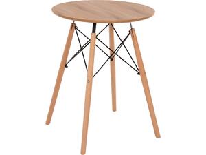 ΤΡΑΠΕΖΙ ΣΤΡΟΓΓΥΛΟ MINIMAL HM0060.04 ΦΥΣΙΚΟ ΧΡΩΜΑ MDF-ΠΟΔΙΑ ΟΞΙΑΣ ΣΕ ΦΥΣΙΚΟ ΧΡΩΜΑ Φ60Χ76Υεκ.