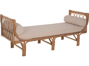 ΚΑΝΑΠΕΣ ΕΞΩΤΕΡΙΚΟΥ ΧΩΡΟΥ CHARMELLA HM9659 ΦΥΣΙΚΟ RATTAN-ΜΠΕΖ ΜΑΞΙΛΑΡΙΑ 187x69x76Yεκ.