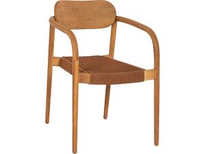 ΠΟΛΥΘΡΟΝΑ OSLO HM9636.01 ΞΥΛΟ TEAK ΦΥΣΙΚΟ & ΣΧΟΙΝΙ--B’ΔΙΑΛΟΓΗΣ 55x54x80Y εκ.