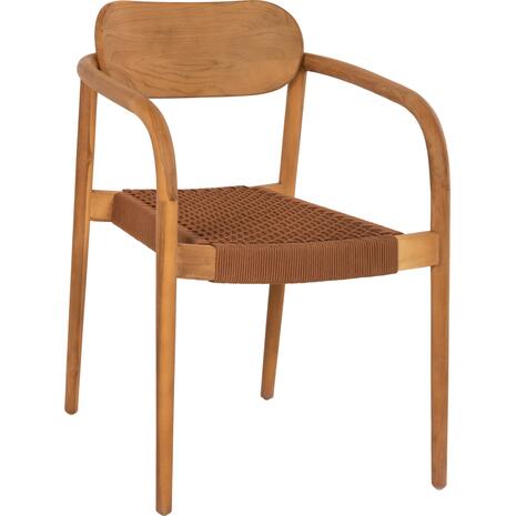 ΠΟΛΥΘΡΟΝΑ OSLO HM9636.01 ΞΥΛΟ TEAK ΦΥΣΙΚΟ & ΣΧΟΙΝΙ--B’ΔΙΑΛΟΓΗΣ 55x54x80Y εκ.