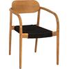 ΠΟΛΥΘΡΟΝΑ OSLO HM9636.02 ΞΥΛΟ TEAK ΦΥΣΙΚΟ & ΣΧΟΙΝΙ--B’ΔΙΑΛΟΓΗΣ 55x54x80Y εκ.