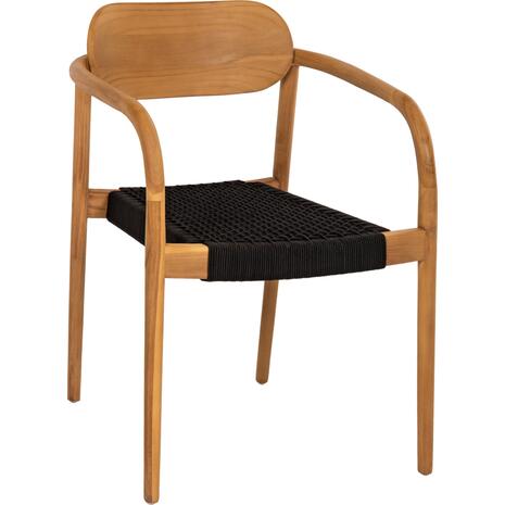 ΠΟΛΥΘΡΟΝΑ OSLO HM9636.02 ΞΥΛΟ TEAK ΦΥΣΙΚΟ & ΣΧΟΙΝΙ--B’ΔΙΑΛΟΓΗΣ 55x54x80Y εκ.
