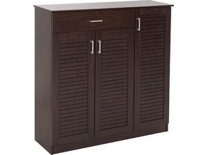 ΠΑΠΟΥΤΣΟΘΗΚΗ-ΝΤΟΥΛΑΠΑ PROBY HM9607.01 ΜΕΛΑΜΙΝΗ WENGE 120x37,5x121,5Υεκ.