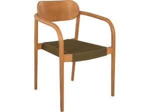 ΠΟΛΥΘΡΟΝΑ OSLO HM9636.05 ΞΥΛΟ TEAK ΦΥΣΙΚΟ & ΣΧΟΙΝΙ--B’ΔΙΑΛΟΓΗΣ 55x54x80Yεκ.