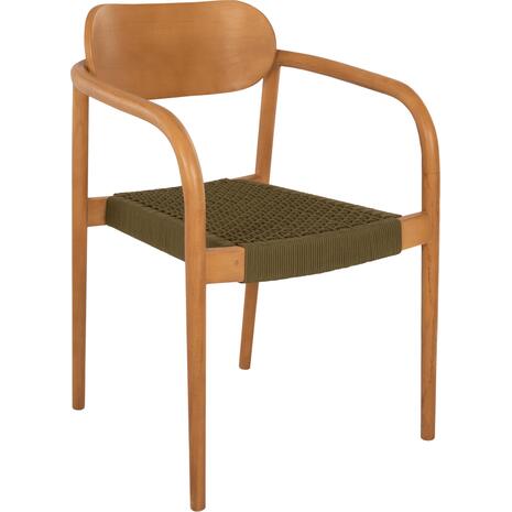 ΠΟΛΥΘΡΟΝΑ OSLO HM9636.05 ΞΥΛΟ TEAK ΦΥΣΙΚΟ & ΣΧΟΙΝΙ--B’ΔΙΑΛΟΓΗΣ 55x54x80Yεκ.