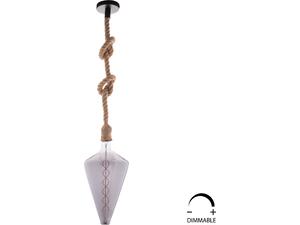 ΛΑΜΠΤΗΡΑΣ LED FILAMENT 8W E27 3000K SMOKE COLOR DIMMABLE  HM4054.03