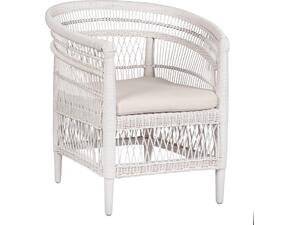 ΠΟΛΥΘΡΟΝΑ MALAWI HM9635.02 ΞΥΛΟ ΜΑΟΝΙ ΜΕ RATTAN ΛΕΥΚΟ--Β'ΔΙΑΛΟΓΗΣ 80x70x86Υεκ. (Λευκό)