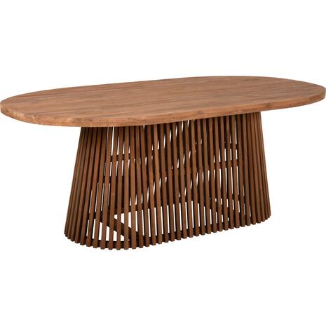 ΤΡΑΠΕΖΙ ΤΡΑΠΕΖΑΡΙΑΣ REMIK HM9835 RECYCLED ΤΕΑΚ ΣΕ ΦΥΣΙΚΟ 200x100x75,5Yεκ. TOP 4εκ.