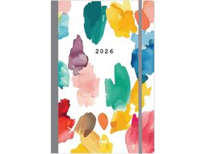 Ημερολόγιο ημερήσιο με λάστιχο Next Trends Flexi 2026 14x21εκ Watercolour