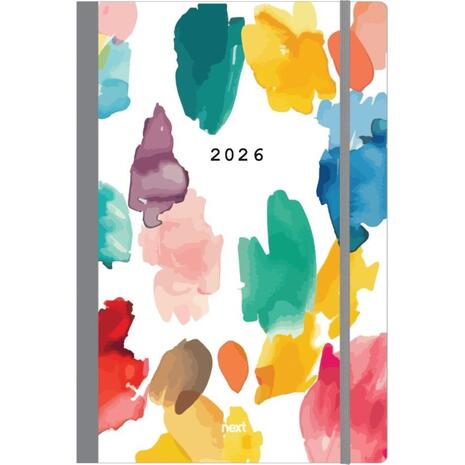Ημερολόγιο ημερήσιο με λάστιχο Next Trends Flexi 2026 14x21εκ Watercolour