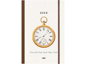 Ημερολόγιο ημερήσιο με λάστιχο Next Trends Flexi 2026 14x21εκ Time