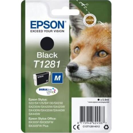 Μελάνι εκτυπωτή Epson T1281 Black C13T12814012