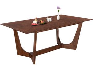 ΤΡΑΠΕΖΙ ΤΡΑΠΕΖΑΡΙΑΣ RIMER HM9742 MDF ΜΕ ΚΑΠΛΑΜΑ ΦΡΑΞΙΝΟΥ-ΚΑΡΥΔΙ ΧΡΩΜΑ 220X100x75Yεκ.