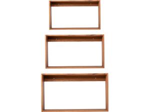 ΡΑΦΙΕΡΑ CHENGIS HM9830 3ΤΜΧ ΞΥΛΟ TEAK ΣΕ ΦΥΣΙΚΟ ΧΡΩΜΑ 60x20x38Υεκ