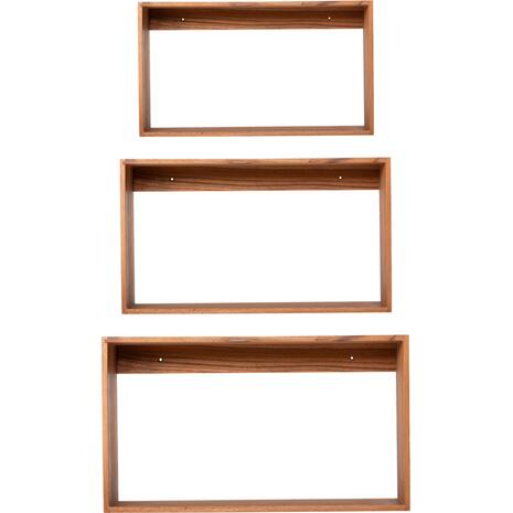 ΡΑΦΙΕΡΑ CHENGIS HM9830 3ΤΜΧ ΞΥΛΟ TEAK ΣΕ ΦΥΣΙΚΟ ΧΡΩΜΑ 60x20x38Υεκ