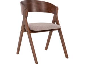 ΚΑΡΕΚΛΑ NEKKER HM9739.02 RUBBERWOOD ΣΕ ΚΑΡΥΔΙ-ΓΚΡΙ ΥΦΑΣΜΑ ΚΑΘΙΣΜΑ 56x55x78Yεκ. (σετ 2 τεμαχίων) (Γκρι)