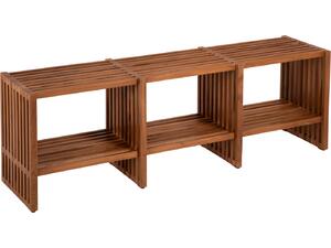 ΚΟΝΣΟΛΑ TV NYA HM9831 ΜΑΣΙΦ ΞΥΛΟ TEAK ΣΕ ΦΥΣΙΚΟ ΧΡΩΜΑ 130x29,5x46Υ εκ.