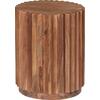 ΒΟΗΘΗΤΙΚΟ ΤΡΑΠΕΖΙ ΣΤΡΟΓΓΥΛΟ SEDGE HM9696 ΜΑΣΙΦ ΑΚΑΚΙΑ-ΦΥΣΙΚΟ ΧΡΩΜΑ Φ40x50Υεκ.