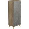 ΠΑΠΟΥΤΣΟΘΗΚΗ-ΝΤΟΥΛΑΠΙ ALVARO HM8954.14 ΜΕΛΑΜΙΝΗ SONAMA-STONE TEXTURE 50Χ38Χ135Yεκ.