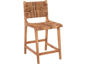 ΣΚΑΜΠΟ ΜΠΑΡ WALTER HM9842 ΞΥΛO TEAK ΣΕ ΦΥΣΙΚΟ-ΨΑΘΑ 46x55x96Υεκ.