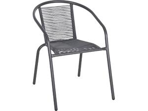 ΠΟΛΥΘΡΟΝΑ SWIFTER HM5969.01 ΜΕΤΑΛΛΟ ΓΚΡΙ-ΣΥΝΘ. RATTAN ΓΚΡΙ 54x61x75Υεκ.