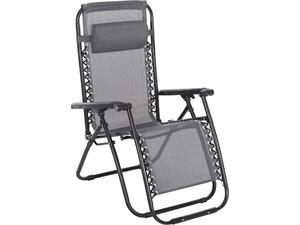 ΠΟΛΥΘΡΟΝΑ RELAX COMPANION HM5095.11 ΓΚΡΙ TEXTILENE-ΜΑΥΡΟ ΜΕΤΑΛΛΟ 67x145x110Υεκ.