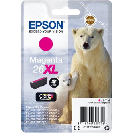 Μελάνι εκτυπωτή EPSON 26XL Magenta 9.7ml (Magenta)
