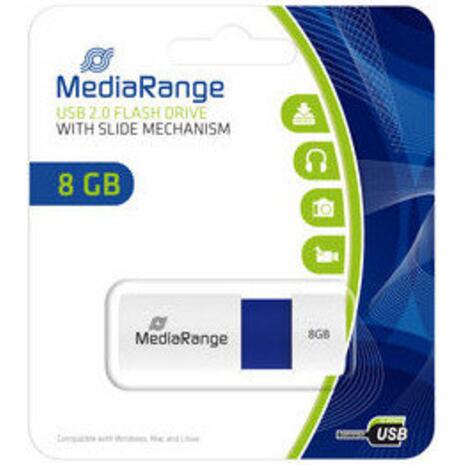 Mediarange flash drive 8GB USB 2.0 Color edition with slide mechanism  MR971