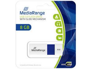 Mediarange flash drive 8GB USB 2.0 Color edition with slide mechanism  MR971