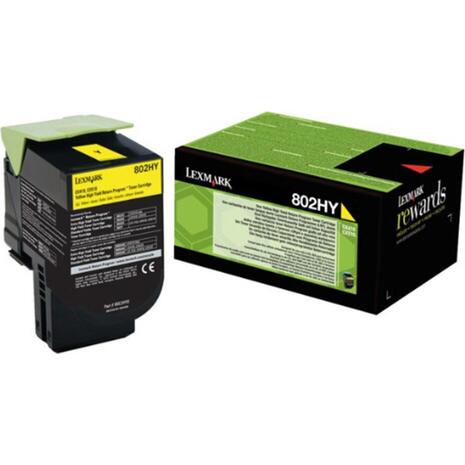 Toner εκτυπωτή LEXMARK 802 HY 80C2HY0 VHC Yellow