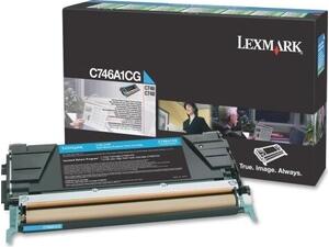 Toner εκτυπωτή Lexmark C746A1CG cyan (Cyan)