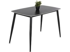 ΤΡΑΠΕΖΙ RAVEN HM9854.02 ΚΕΡΑΜΙΚΟ TOP ΜΑΥΡΟ ΜΑΡΜΑΡΟ-ΜΑΥΡΟ ΜΕΤΑΛΛΟ 120x70x73Υεκ.