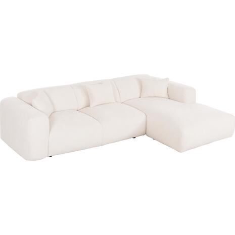 ΚΑΝΑΠΕΣ ΓΩΝΙΑ BRICKEN HM3275.02R ΛΕΥΚΟ ΥΦΑΣΜΑ 110-282x98-160x72Υεκ.