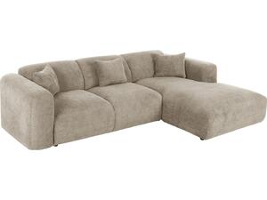 ΚΑΝΑΠΕΣ ΓΩΝΙΑ BRICKEN HM3275.01R ΜΠΕΖ ΥΦΑΣΜΑ 110-282x98-160x72Υεκ.