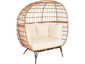ΠΟΛΥΘΡΟΝΑ ΦΩΛΙΑ MIAMI 2 ΑΤΟΜΩΝ ΤΥΠΟΥ RATTAN HM5870.11 132.5x90x154Υεκ