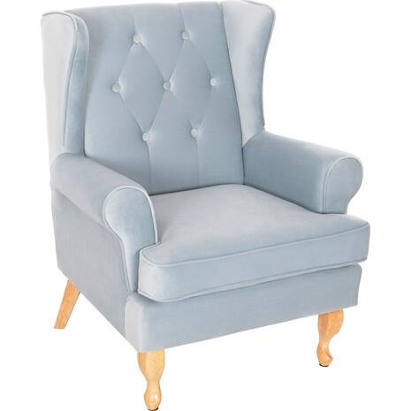ΠΟΛΥΘΡΟΝΑ ΜΠΕΡΖΕΡΑ BRANDON HM3073.31 BABY BLUE ΒΕΛΟΥΔΟ-ΠΟΔΙΑ ΣΕ ΦΥΣΙΚΟ 82,5x80x104Υεκ