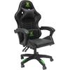 ΠΟΛΥΘΡΟΝΑ GAMING LOOT HM1204 ΜΑΥΡΟ-ΠΡΑΣΙΝΟ PVC 60x60x120Υεκ.