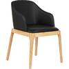 ΠΟΛΥΘΡΟΝΑ ΤΡΑΠΕΖΑΡΙΑΣ FURLAN HM9949.01 RUBBERWOOD ΣΕ ΟΑΚ-ΜΑΥΡΟ PU 54,5x58x78Υεκ.