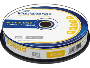 DVD+RW Mediarange 120' 4.7GB πομπίνα των 10 τεμαχίων