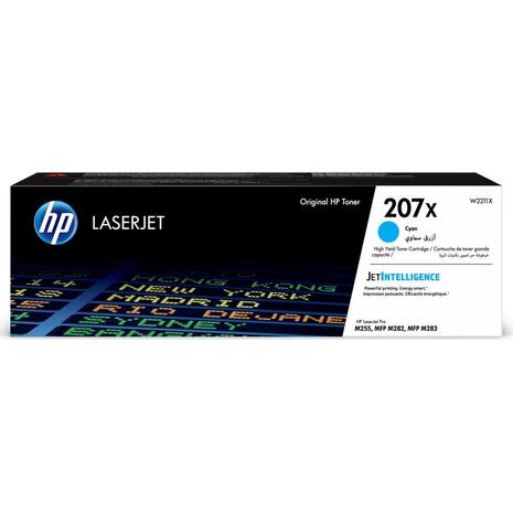 Toner εκτυπωτή HP W2211X Cyan 2.45k H/C 207X LJ M255/M282/M283 (Cyan)