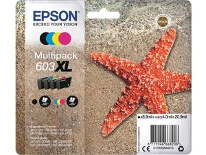 Μελάνι εκτυπωτή EPSON 603XL Multi Pack XL Black 8.9ml CMY 4.0mlx3c (T03A640 C13T03A640) (Multipack)