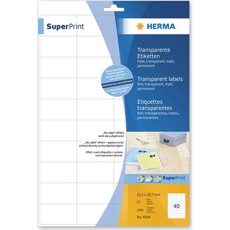 Ετικέτες HERMA αυτοκόλλητες  52.5x29.7mm  No.4684 (Λευκό)