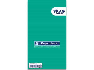 Μπλοκ σημειώσεων Skag Reporters κολλητό "Overlap" No5 Λευκό 50 Φύλλων 136x243mm